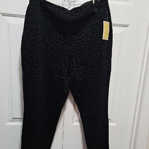 Michael Kors Black Textured Pants